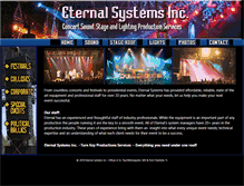 Tablet Screenshot of eternalsystems.com